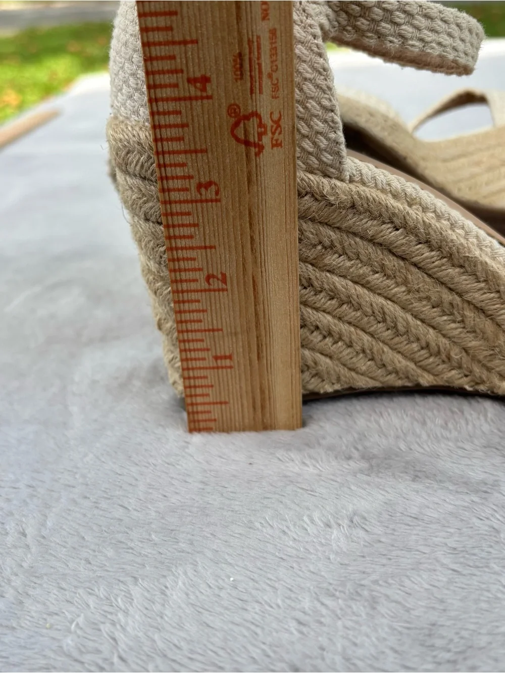 A New Day Women's Olivia Rounded Toe Espadrille Wedge Pumps, Cream Size 7 READ
